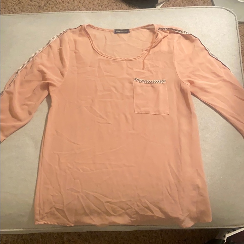 Muave 3/4 Sleeve Blouse - Picture 1 of 3